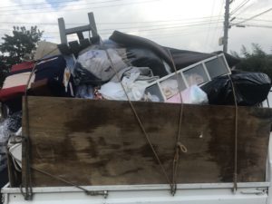 下松市でお引越しの為、布団など大型ゴミ回収