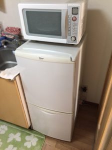 山陽小野田市でお引越し時に出た冷蔵庫、レンジ処分
