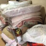 周南市で空き家にある大量の布団、毛布回収