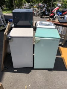 山口県岩国市で冷蔵庫や家電製品の回収