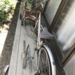 柳井市で壊れた自転車を回収