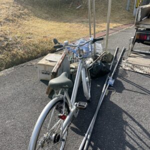 山口県岩国市で引越しに伴い自転車や物干し台など回収