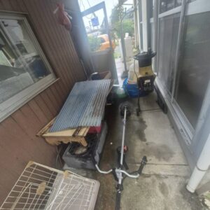 防府市で屋外放置の電動工具や雑品回収^_^